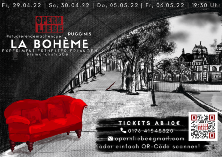Zum Artikel "Experimentiertheater: Studentisches Opernprojekt »La Bohème« – letzte Vorstellungen am 5./6. Mai"