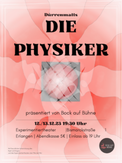 Zum Artikel "Experimentiertheater: Bock auf Bühne zeigt Dürrenmatts »Die Physiker« am 12. und 13. Dezember, 19:30 Uhr"