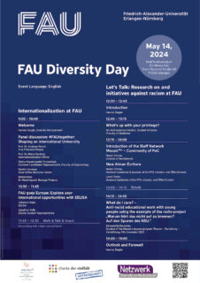 Zum Artikel "FAU Diversity Day am 14. Mai 2024 – mit einem Beitrag von Bernadette Rauscher (MA Theater – Forschung – Vermittlung)"